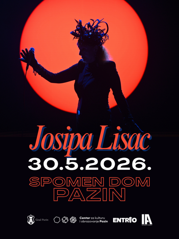 Jedinstvena Josipa Lisac 30. svibnja nastupa u Spomen domu Pazin